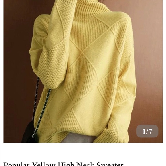 Elegant high-neck sweater, small - Picture 5 of 5